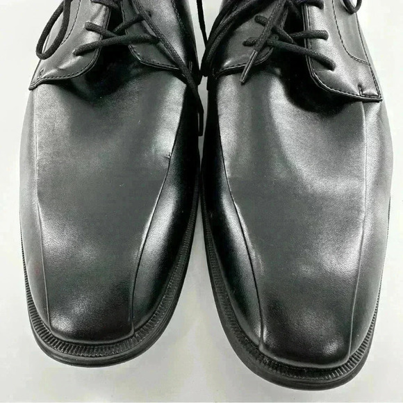 New Alfani mens Oxford size 13 black faux leather vegan main image 7